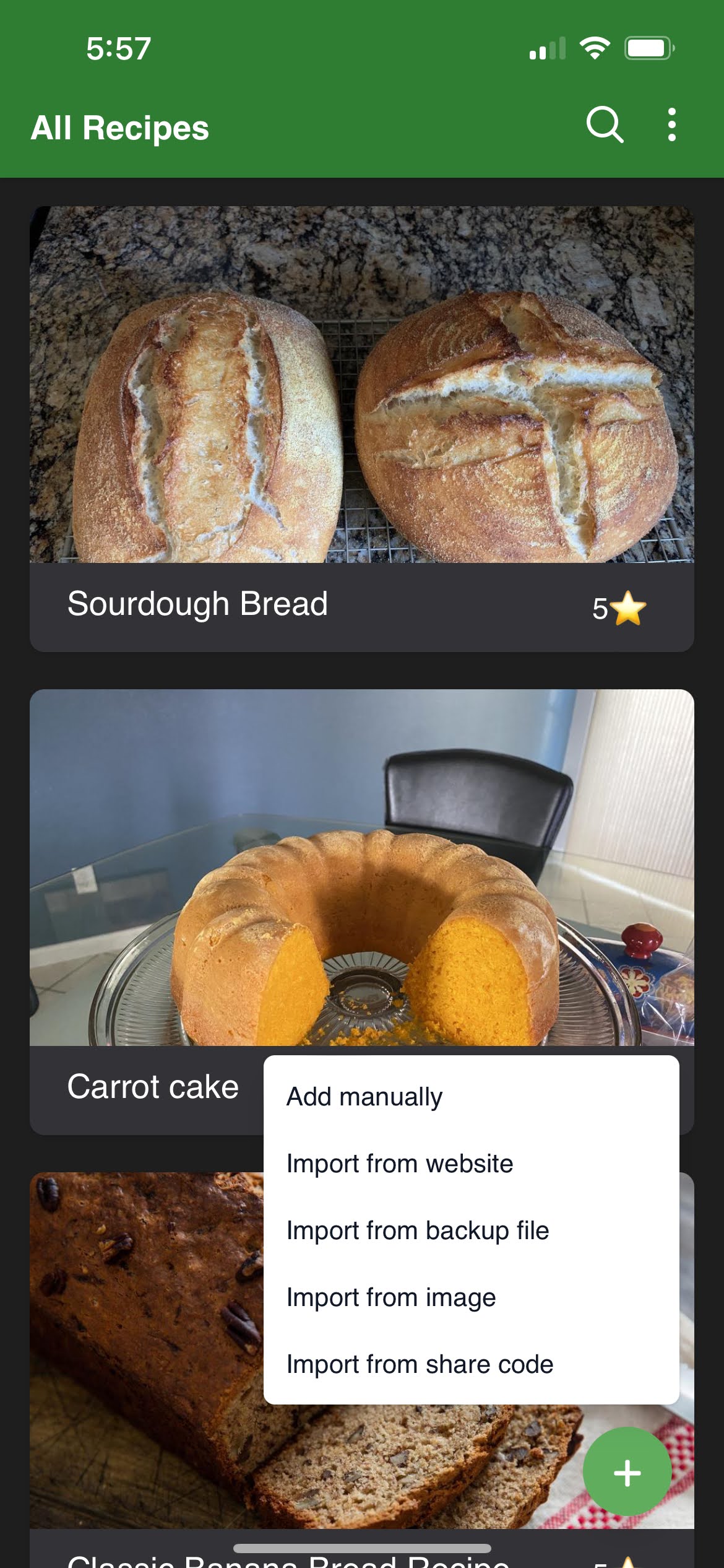 iOS add options
