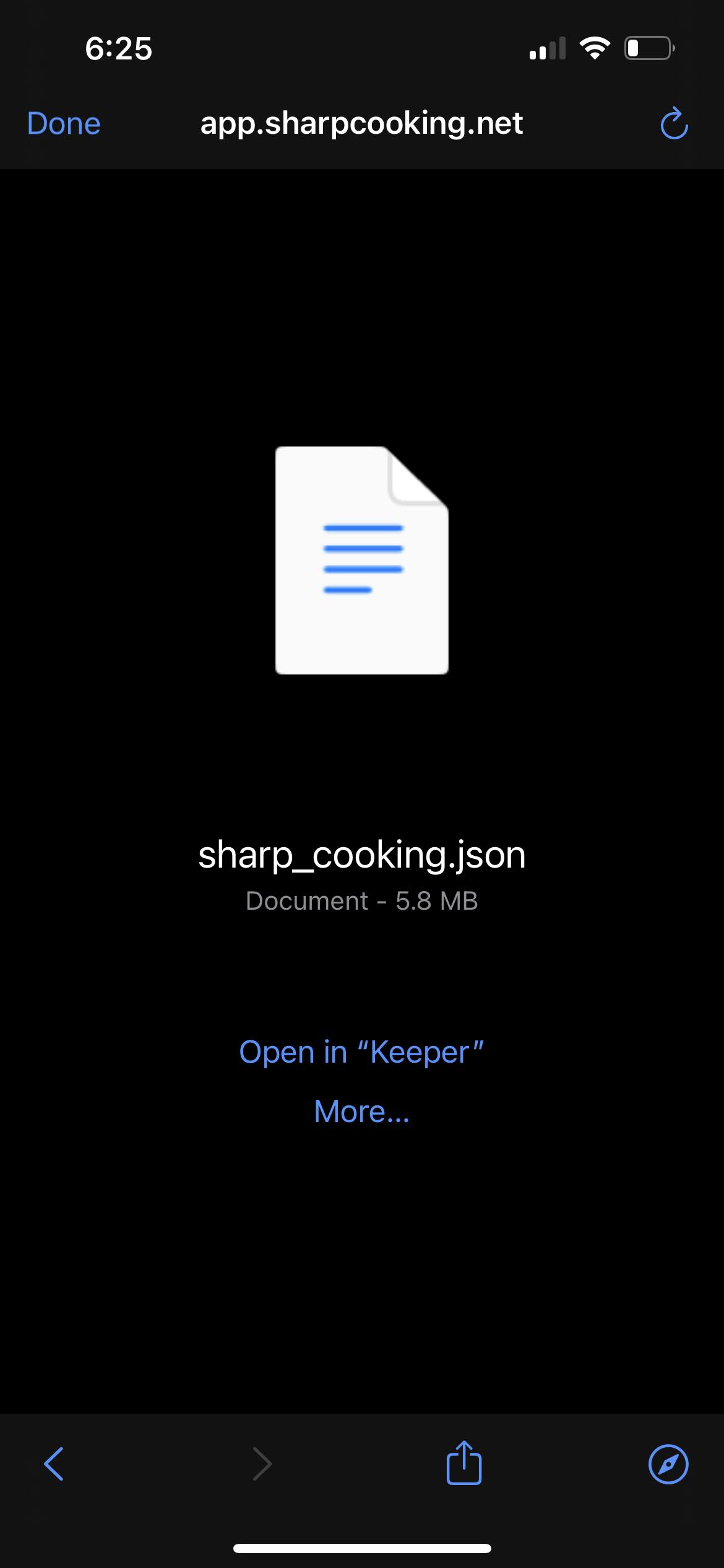 iOS backup file