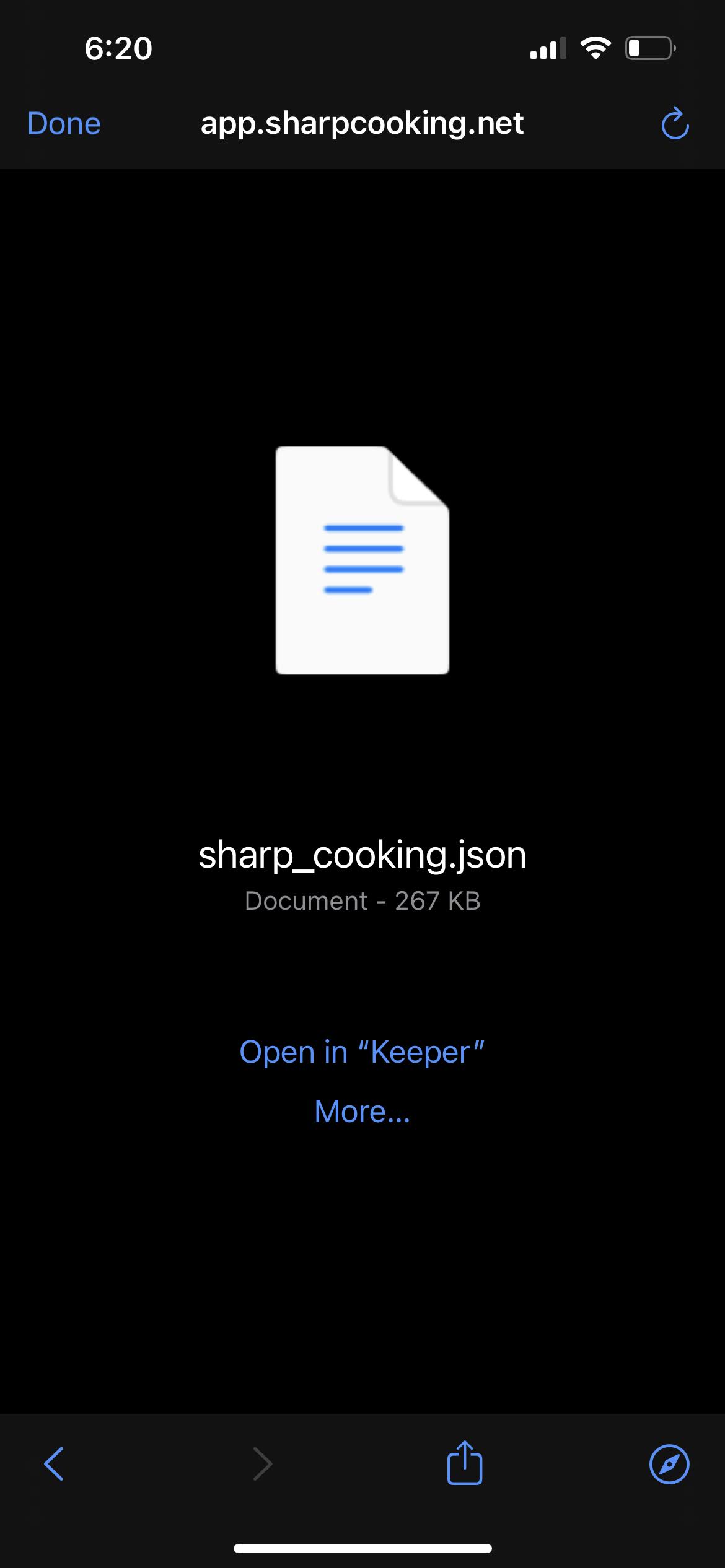 iOS share as file