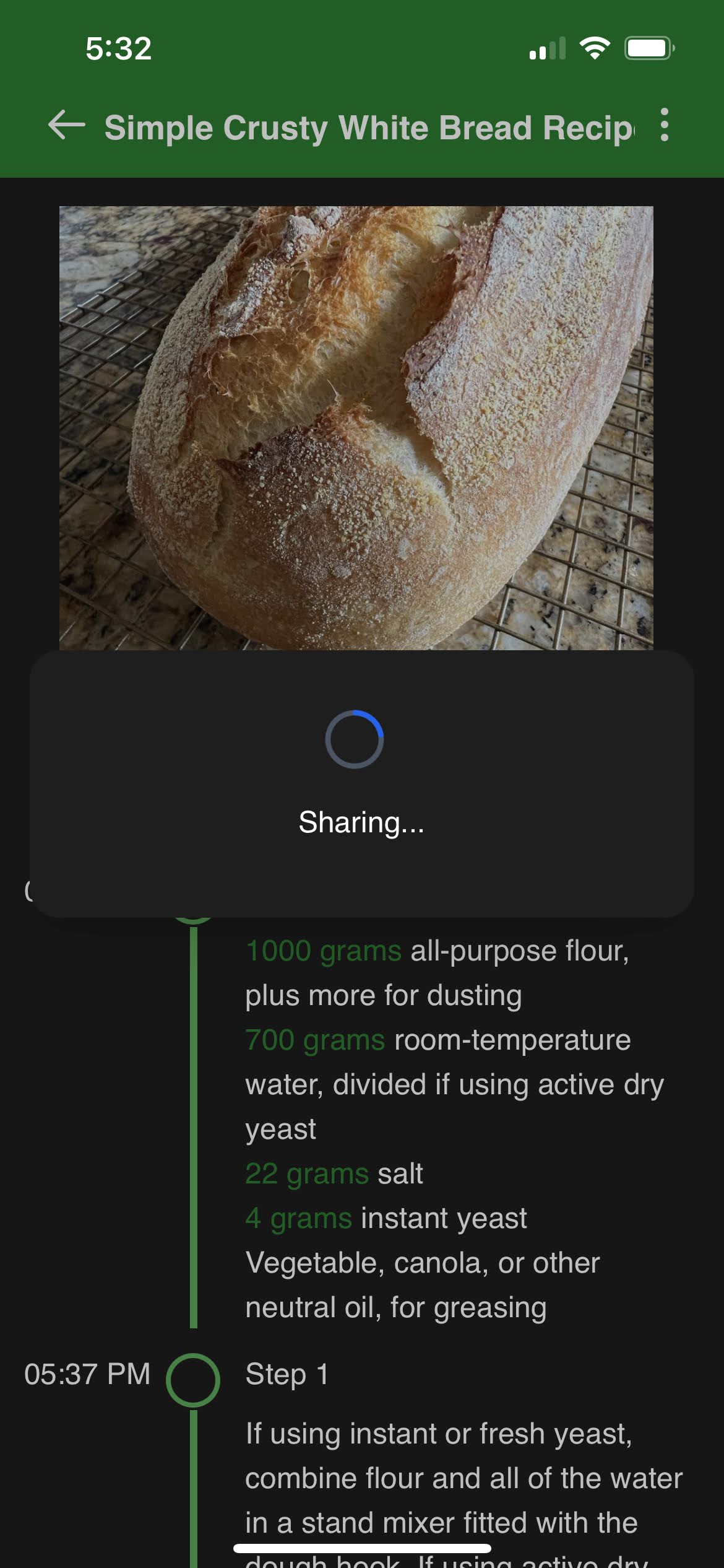 iOS share via share code